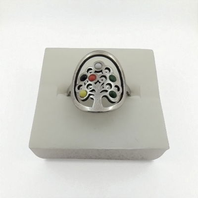 Anillo Árbol Multicolor Acero Quirúrgico - 300054