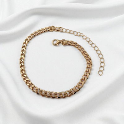 Pulsera Tobillera 21 + 7 cm Acero Dorado - 500129