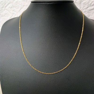 Cadena 50 + 5 cm Espejo 0,4 mm Acero Dorado - 600061