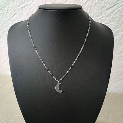 Collar 45 + 5 cm Espejo 0,5 mm Luna 10 mm x 17 mm Acero Quirúrgico - 700135