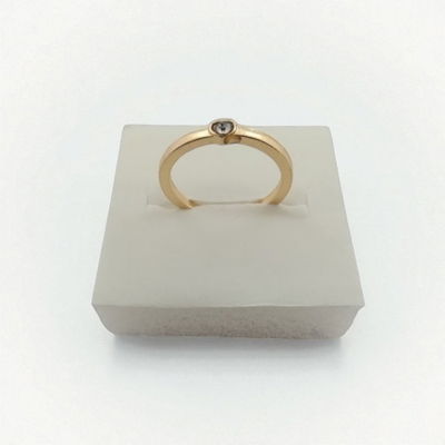 Anillo Strass Acero Dorado - 300011