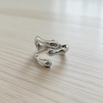 Anillo Abierto Acero Quirúrgico - 300107