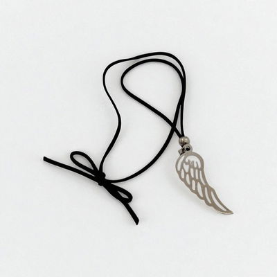 Collar Negro Ala 20 mm x 45 mm Gamuza - 700039