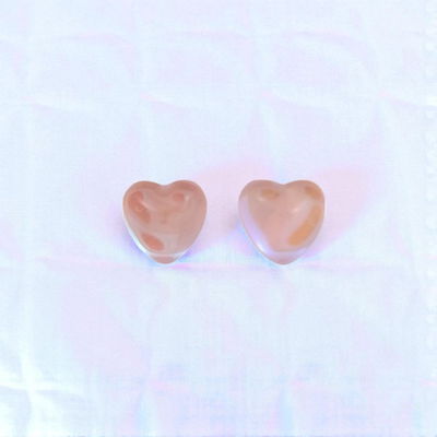 Aros Corazón Rosa 6 mm Plata 925 - 200207