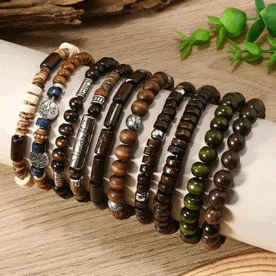 Pulsera 60 mm Elastizada Madera - 500055