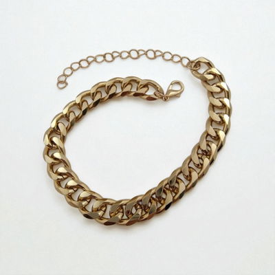 Tobillera 21 + 7 cm Acero Dorado - 500113