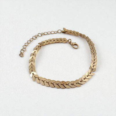 Pulsera Tobillera 22 + 7 cm Acero Dorado - 500126