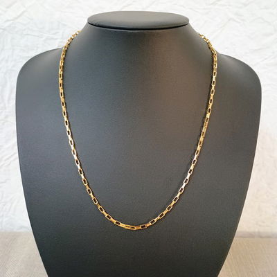 Cadena 50 cm Veneciana 2,5 mm Acero Dorado - 600022