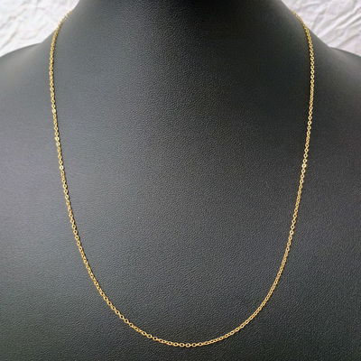 Cadena 50 + 5 cm Espejo 0,3 mm Acero Dorado - 600069
