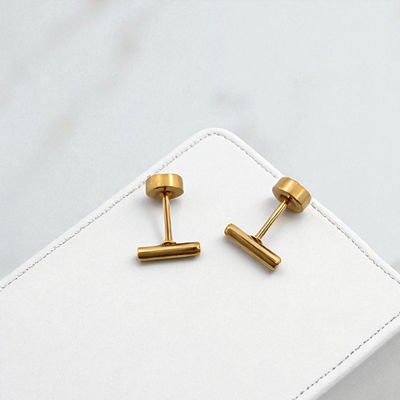 Abridores 5 mm Enchapado en Oro - 100034