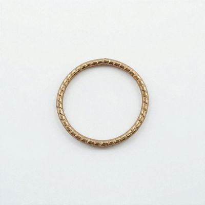 Anillo Acero Dorado - 300026