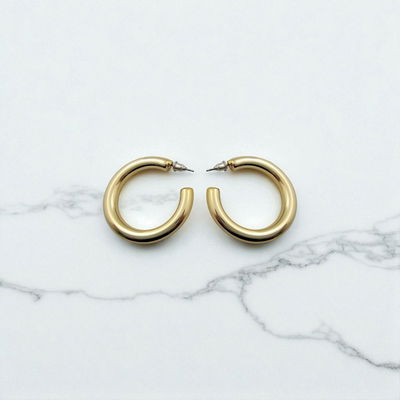 Argolla 27 mm x 6 mm Acero Dorado - 200144-DOR