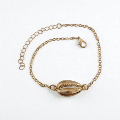 Pulsera Tobillera 22 + 6 cm Grano de Café Acero Dorado - 500121