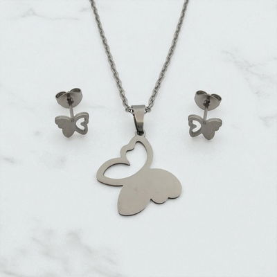 Conjunto 45 cm Mariposa Acero Quirúrgico - 800020