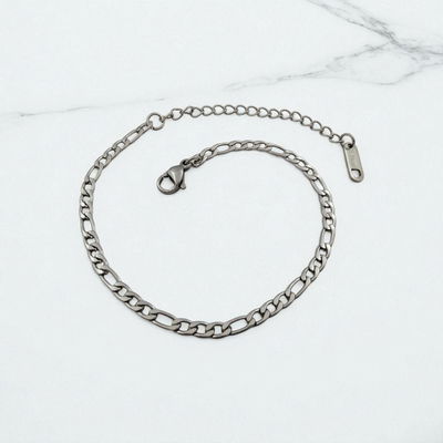 Pulsera 17 + 5 cm Fígaro Acero Quirúrgico - 500154