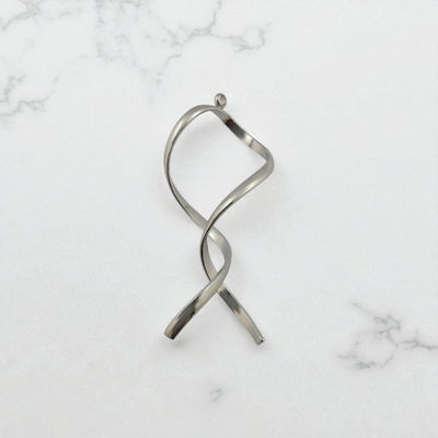 Dije 20 mm x 45 mm Acero Quirúrgico - 400325