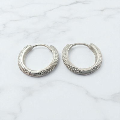 Aros Argolla 15 mm Plata 925 - 200291