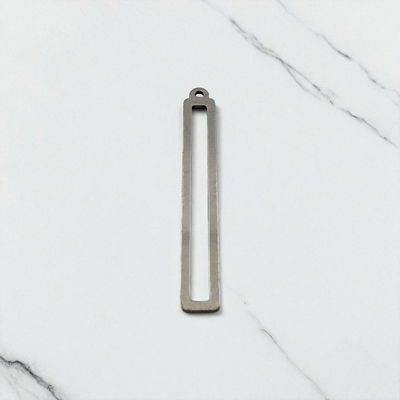 Dije Rectángulo 5 mm x 32 mm Acero Quirúrgico - 400330