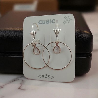 Aros Argolla 21 m Zirconia Plata 925 - 200264