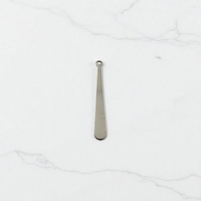 Dije Rectángulo 5 mm x 32 mm Acero Quirúrgico - 400328