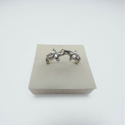 Anillo Mariposa Zirconia Acero Quirúrgico - 300160