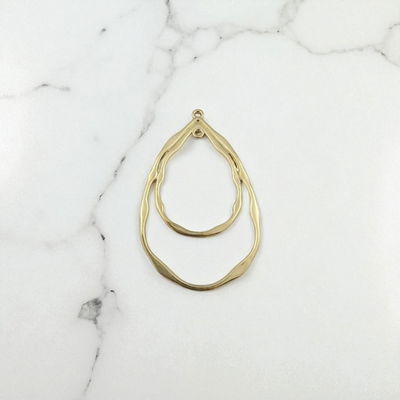 Dije Gota 28 mm x 47 mm Acero Quirúrgico - 400331