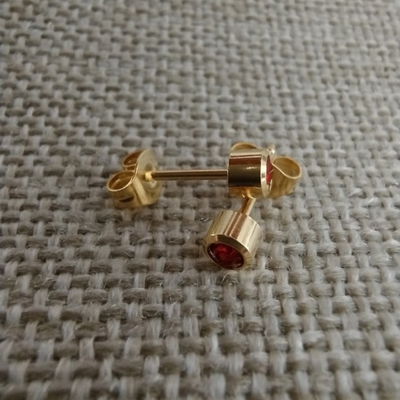 Abridores Strass Rojo Acero Dorado - 100029