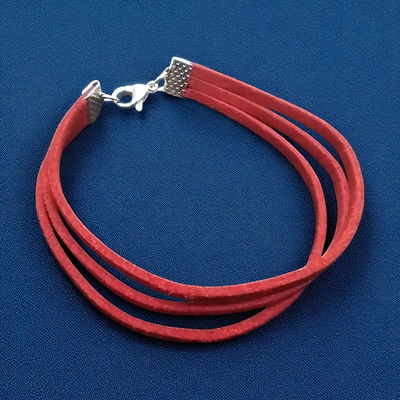 Pulsera 19 cm Rojo Cuero - 500001