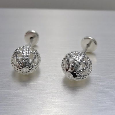 Abridores Bolita 6 mm Plata 925 - 100013