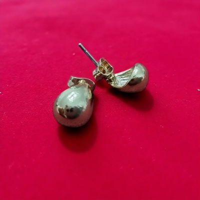 Aros Gota 9 mm Acero Dorado - 200007