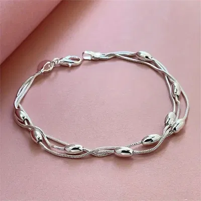 Pulsera 20 cm Plata 925 - 500019