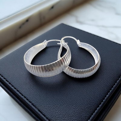 Aros Argolla 20 mm Plata 925 - 200041