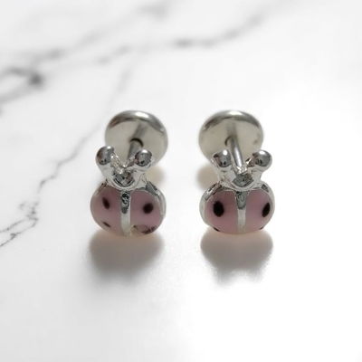 Abridores Mariquita Rosa Plata 925 - 100026