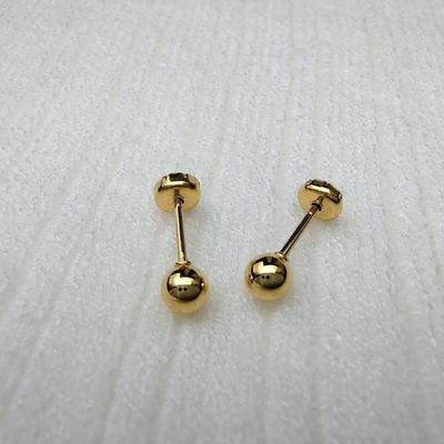 Abridores Bolita 4 mm Acero Dorado - 100027