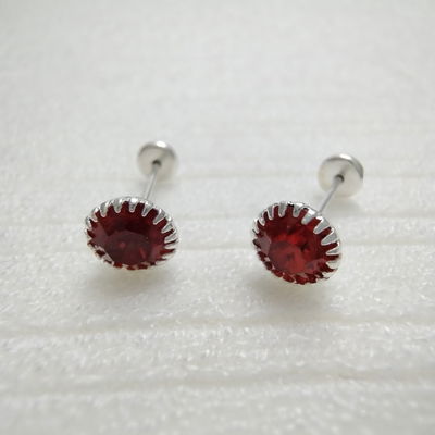 Abridores Rojo 6 mm Plata 925 - 100033