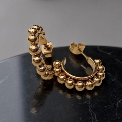 Aros Argolla 10 mm Acero Dorado - 200015