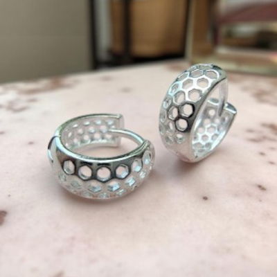 Aros Argolla 10 mm Plata 925 - 200058