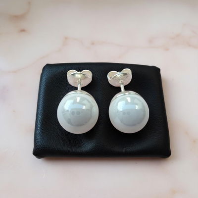 Aros Perlas 10 mm Plata 925 - 200040