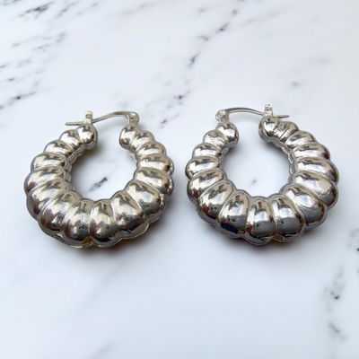 Aros Argolla 13 mm Plata 925 - 200056