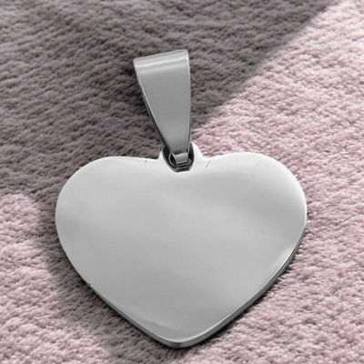 Dije Corazón 20 mm Acero Quirúrgico - 400041