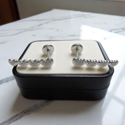 Abridores Corazón 3 mm x 13 mm Plata 925 - 100015
