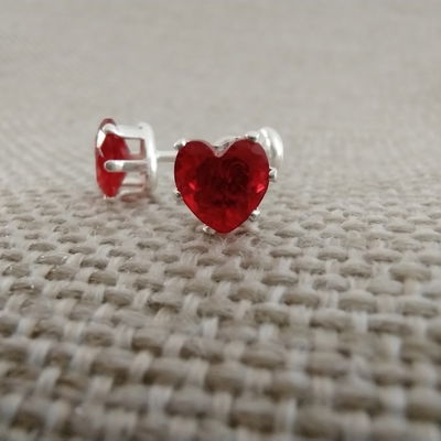 Abridores Corazón Rojo Plata 925 - 100024