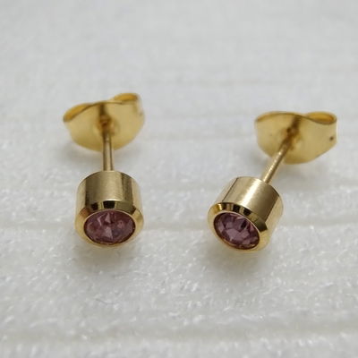 Abridores Strass Rosa Acero Dorado - 100032
