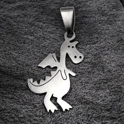 Dije Dragón 32 mm x 21 mm Acero Quirúrgico - 400004