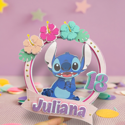 Topper para tortas 3D SIMPLE.