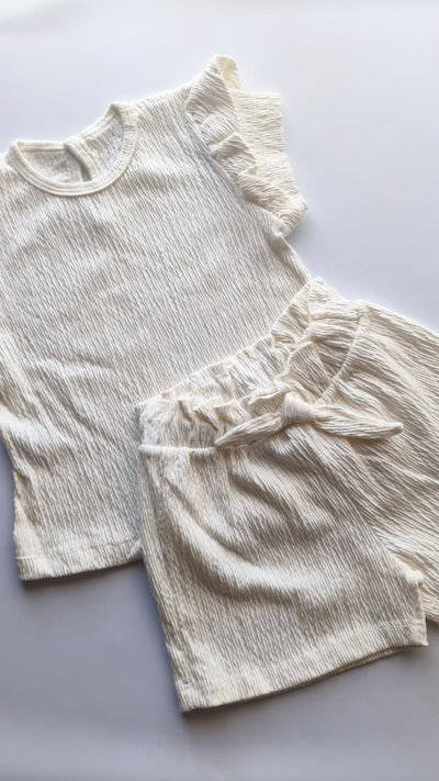 Conjunto de Short y Remera de Bambula 