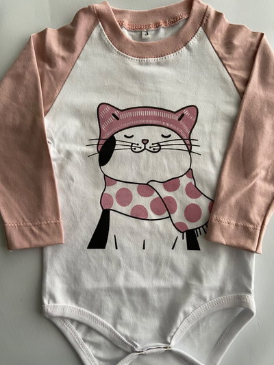Body con estampa de gatita
