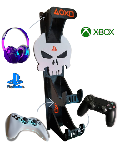 Soporte Gamer Multifuncional para Auriculares y Controles  🎮🎧