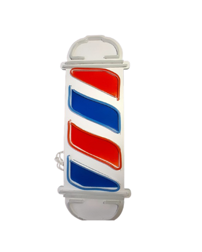 Cartel Luminoso Polo Barbero LED | Decoración para Barberías Profesionales