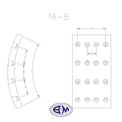 Cinta de freno FRAS-LE SV/231 – Sistema Scania | Tambor 413 mm